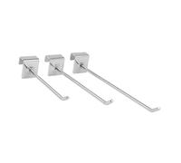 ARTSEWPLY 20pezzi Ganci in Metallo per Espositori Ganci in Robusti per Scaffali per Merci per Carichi Pesanti Grucce per Supermercati Dimensioni Colore Argento