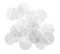 ARTSEWPLY 25pezzi Protezione Strumenti Capelli Scudo Termico Extension Distanziatore Rotondo Trasparente Scala Previeni Ustioni