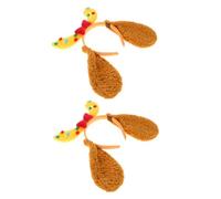 ARTSEWPLY 2pezzi Fascia Per Capo Con Orecchie Di Cane e Corna Di Cervo Peluche Da Accessori Divertenti Per Feste Di Natale e Halloween e Confortevole Design Adorabile Per Uomini e Donne