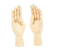 ARTSEWPLY 2pezzi Modelli delle Mani e Destra per Sketching e Decorazione da Scrivania Manichino Articolato per Artisti e Fotografia