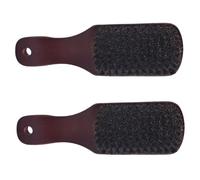 ARTSEWPLY 2pezzi Spazzole Per Barba Setola Naturale Con Manico Legno Strumento Di Pulizia e Per Barba e Massaggio e Districante Portatile e Facile Da Appendere