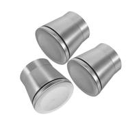 ARTSEWPLY 3 pezzi Cappucci in Acciaio Inossidabile per Macinapepe e Macinaspezie Coperchi Sigillanti Anti-spill per Saliera da Cucina Coperture Compatte e Resistenti per Macinini Manuali