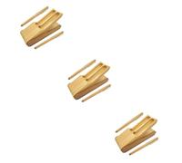 ARTSEWPLY 3 Set Penna Stilografica Portatile in Bambù con Penna in Acciaio e Astuccio per Calligrafia e Elegante