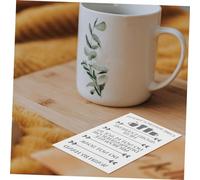 ARTSEWPLY 30 Tumbler Care Instruction Cards in Paper Portable Glass Cup Guide Tags with Washing Directions Smooth Surface for Customer Use
