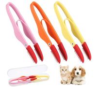 ARTSEWPLY 3pezzi Spazzola per Pulizia Occhi Animali Domestici Rimuove Secrezioni e Macchie Lacrime Pp e Silicone Sicuri Adatto Gatti Cani Topi Conigli Scatola Portatile per Viaggio