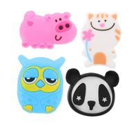 ARTSEWPLY 4 Ammortizzatori Antivibrazione Tennis Animali Cartoon Maiale Rosa Panda Assorbitori Accessori Smorzatori e Leggeri