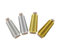 ARTSEWPLY 4 Filo da Ricamo Professionale Filo Ricamo DIY in Oro e Argento per e Cucito Manuale per Principianti e Appassionati Artigianali