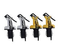 ARTSEWPLY 4 pezzi Beccucci per Bottiglie Olio e Liquori Press Type Elettroplaccati Oro e Versatori Perdita per Cucina Adatti Olio e Salse