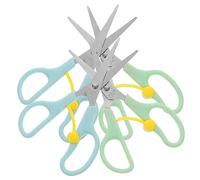 ARTSEWPLY 4 Pezzi Forbici per Punta Smussata in Acciaio Ergonomiche e Sicure per Bricolage Scuola e Attività per Età Anni
