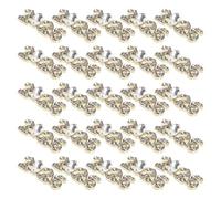 ARTSEWPLY 40 Pezzi 40 Pezzi Ciondoli per Unghie Numeri in Strass Dorati, Kit Gioielli Flatback per Nail Art Strass di Piccole Dimensioni, Decorazioni Manicure 2026 per Feste e Uso Quotidiano