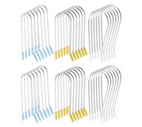 ARTSEWPLY 48 Pezzi 48 Clip Fermagli per Bigodini Elettrici in Acciaio Inox Resistente al Calore, Set 3 Misure per Chioma Fini e Spessi, Pinze a Rulli per Styling Professionale a Casa in