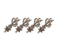 ARTSEWPLY 4pezzi Ciondoli Vintage Ottone Forma Di Pesciolino Charm Decorativo Per Portachiavi Auto e Chiavi Creativo e Delicato Per Amici e Famiglia