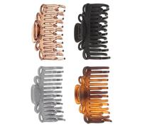 ARTSEWPLY 4pezzi Fermagli Per Leopardati Trasparente Di Clip Per Donne e Ragazzper Tutti Giorni Per Medi e Lunghi Design Elegante e Resistente