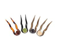 ARTSEWPLY 4pezzi Forcine Forma Di u Piccole Vintage Perle Accessori Per Styling Dei Capelli Semplici in Acetato Fermagli Per Capelli Forma Di u Per Ragazze e Donne