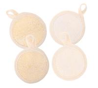 ARTSEWPLY 4pezzi Scrub Pads Esfolianti Per Viso Tamponi Luffa Per Pulizia Profonda Della Strumenti Di Bellezza Per Donne Design Comodo e Pratico Per Uso Quotidiano e Viaggi