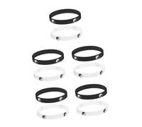 ARTSEWPLY 5 Set Braccialetto Di Immagine Tai Coppie Yin Yang Braccialetto Tai Chi Braccialetti Allungati Braccialetto Cinese Braccialetti Di Coppia Abbinati Gel Di Silice 2 Pezzi * 5