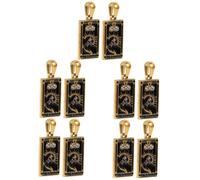 ARTSEWPLY 5 Set Ciondoli Tarocchi Antichi Retro in Acciaio Inossidabile Pendenti Fai Da Te Per Collane E Portachiavi Design Classico Dettagliato Per Regali Compleanno E Festività 2 Pezzi*5