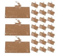 ARTSEWPLY 50 Pezzi Cartolina Del Sedile Di Natale Etichette Carta Di Luogo Per Feste Segnaposto Per Il Tavolo Del Matrimonio Coffee