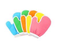 ARTSEWPLY 5pezzi Guanti Esfolianti Per Doccia e Bagno Strumenti Di Pulizia Testurizzati Adatti Tutte Le Parti Del Corpo Possono Produrre Una Schiuma Ricca Idonei Per Uso Unisex e Personale