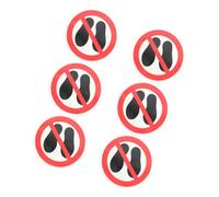 ARTSEWPLY 6 pezzi Adesivi Divieto Calpestare Etichette Sicurezza Resistente e Autoadesive Segnali Avviso Visibili per Depositi e Impianti Materiale Durevole e Facile da Applicare