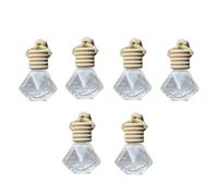 ARTSEWPLY 6 pezzi Diffusori Profumo Ricaricabili Bottiglie Trasparenti con Tappo in Decorazioni Appese per Auto Fragranza e