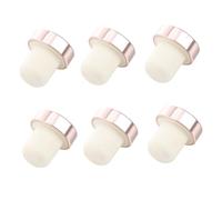 ARTSEWPLY 6 pezzi Tappi per Bottiglia Vino in Alluminio Rosa Sigillanti Riutilizzabili per Vino Olio Tappi Sughero Resistenti e Flessibili Tenuta Stagna e Pratici per Feste e Ristoranti
