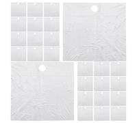 ARTSEWPLY 60 Pezzi Grembiuli Monouso per Barba con Cattura Peli Trasparente per Lavandino e Vasca da Bagno Protezione per Rasatura Uomo per Bagno Pulito e Igienico