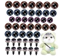 ARTSEWPLY 90 Pezzi Occhi di Peluche Giocattoli Selvaggio Occhio Secco Occhi Finti Impostore Muovere La Macchina Strumento per La Creazione di Bambole Naso Chiuso Glitter Bambola Plastica