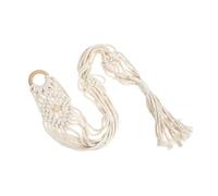 ARTSEWPLY Appendino Per Chitarra e Ukulele Intrecciato a Mano in Macramè Bianco 125 Cm, Supporto Da Parete Per Strumenti Musicali, Gancio Salvaspazio Per Decorazione Naturale e Protezione in Casa