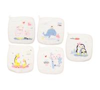 ARTSEWPLY Asciugamani di Cotone per Ragazzo Ragazza 5 Pezzi, Salviette Morbidissime per Viso, Assorbenti e Traspiranti, per Bagnetto e Uso Quotidiano, Facili da Lavare e Resistenti