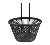 ARTSEWPLY Cestino Anteriore per Bicicletta Ganci in Plastica Nera, capacità Ampia e Facile da Montare per Ciclismo Urbano