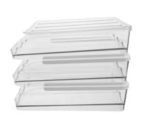 ARTSEWPLY Contenitore per Uova Ruote Trasparente Impilabile a 3 Livelli Portauova Salvaspazio per Frigorifero da Cucina Base Stabile e Organizzatore Rotante per Conservazione Efficiente