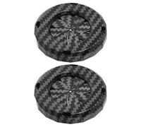 ARTSEWPLY Copertura Pulsante di Avviamento Auto in Fibra di Carbonio 2 Pezzi Protezione Interruttore di Accensione Rotante Decorazione Adesiva per Pulsante Start Stop Facile da