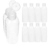 ARTSEWPLY Data [ Set 10 Bottiglie Da Viaggio in Plastica 100 Ml Tappo Flip-top, Flaconi Da Viaggio Ermetici Per Shampoo e Lozione, Contenitori Portatili Per Articoli Da Toeletta Per Viaggi e Campeggio
