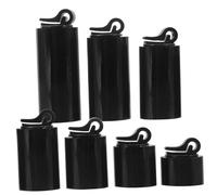 ARTSEWPLY Espositore Anelli in Acrilico Nero Rotondo Porta Anelli Robusto per Vetrine e Gioiellerie Supporto Trasparente per Organizzazione e Fotografia Gioielli
