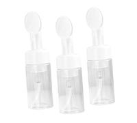 ARTSEWPLY Flacone Schiumogeno Per Lavaggio Del Viso 3 Pezzi 100ml Contenitore Ricaricabile Testina a Spazzola Resistente e Portatile Per Cosmetici e Saponi Liquidi