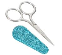 ARTSEWPLY Forbici da Ricamo in Acciaio Piccole Leggere e Resistenti con Impugnatura Decorativa e Custodia Blu per Cucito e Lavori Manuali