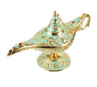 ARTSEWPLY Lampada Genio Vintage in di Zinco Decorazione da e Raffinata Soprammobile Artistico con Intagli Dettagliati per e Tema