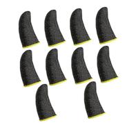 ARTSEWPLY Manicotti Antisudore Per Dita Da Gioco 10 Pezzi Fibra D’argento, Copri Dita Touchscreen Traspiranti Per Gamer, Protezione Pollice e Indice Per Gaming Senza Ritardi