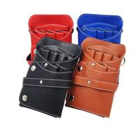 ARTSEWPLY Marsupio Porta Attrezzi Professionale in Pu Nero, Organizer Multifunzione per Forbici e Clip, per Salone di Bellezza