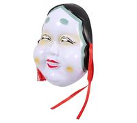ARTSEWPLY Maschera Cosplay Stile Giapponese in Plastica per Party e Festival Riutilizzabile Adatta Teatro Balli e Carnevali Accessorio per Travestimenti Halloween e Spettacoli
