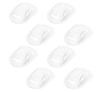 ARTSEWPLY Mentoniera Casco 8 Pezzi Trasparente Compatibile Motociclette Bici Elettriche Pattini a Rotelle Sci Protezioni Sottogola Regolabili Imbottiture Accessori Multisport