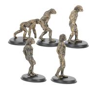 ARTSEWPLY Modelli di sviluppo dell'essere in plastica riutilizzabile giochi educativi interattivi per statua scimmia primitiva per insegnamento antropologia