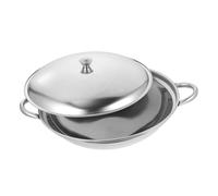 ARTSEWPLY Pentola in Acciaio Inossidabile con Padella e Wok Portatile Resistente ad Temperature per Cucina e per Friggere e Cuocere Varie Ricette