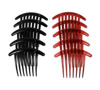 ARTSEWPLY Pettine a Forcina per Donna 10 Pezzi, Pettine a Forcina Sette Denti, Accessorio Chioma in Plastica Sicura, Colori Nero e Marrone, per Acconciature Eleganti Festa e Matrimonio