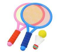 ARTSEWPLY Racchette Badminton per Rete Flessibile e Volani Colorati e Portatile per Allenamento Sportivo e Gioco Allaperto Colore Casuale Colore Casuale