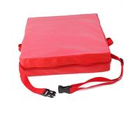ARTSEWPLY Rialzo Sedia Sintetica Rosso Cuscino Booster con Cinghie Resistenti Adatto per Sedie da Pranzo Compatto e Ristoranti