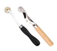 ARTSEWPLY Rotella per Tracciare Cucito 2 Pezzi, Ruota Distanziatrice in Pelle e Rotella di Tracciamento Leggera, Strumento Portatile per Lavori Artigianali in Tessuti, Pelle e Denim,