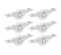 ARTSEWPLY Rulli per Porte Scorrevoli in Nylon e Acciaio Inox, Pulegge Silenziose e Resistenti per Finestre Scorrevoli e Zanzariere, 6 Pezzi per Uso Domestico e Camper