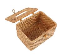 ARTSEWPLY Scatola Portafazzoletti in Rattan Intrecciato Contenitore Multiuso per Stoccaggio Salvaspazio Design Naturale e Resistente per Casa e Ufficio Dimensioni